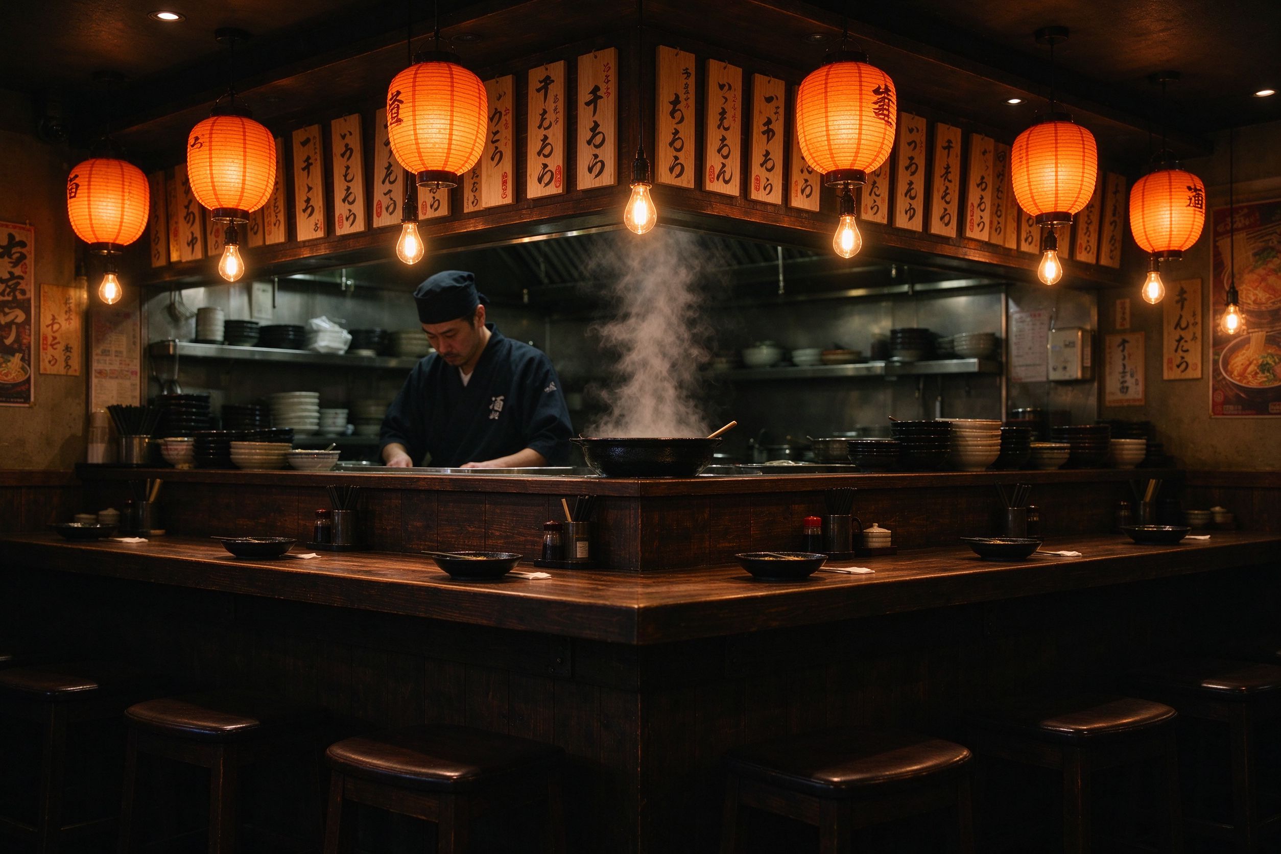 Interior del local BUGA RAMEN Dos Hermanas