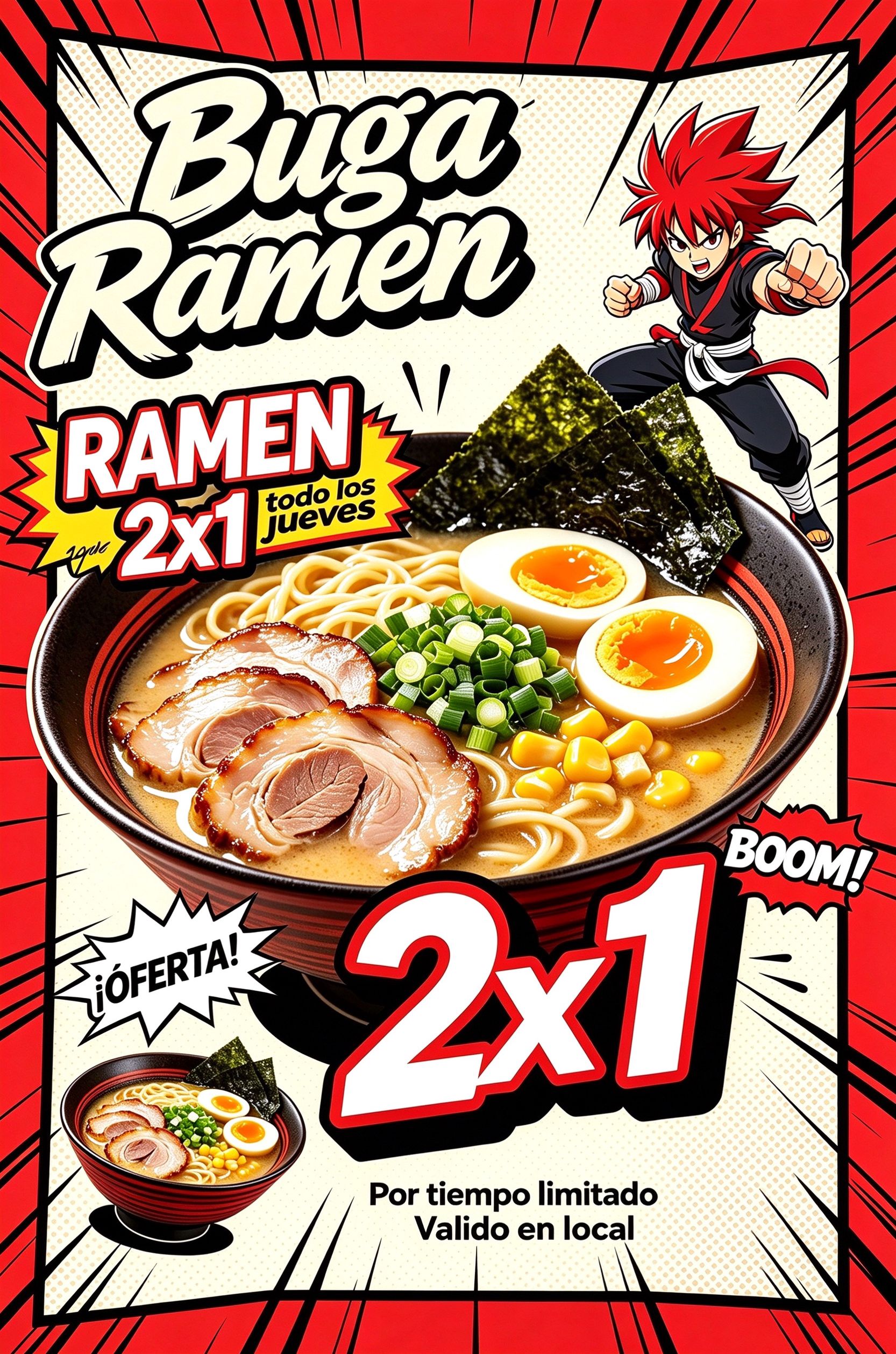 2x1 en Ramen todos los jueves